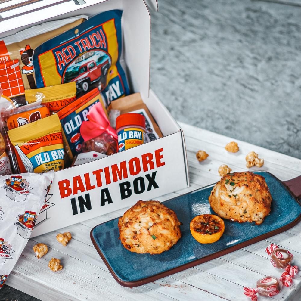 Jimmy's Seafood Box with Maryland Crab Cakes or Steamed Crabs from